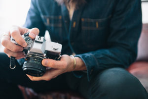 Guy holding a camera